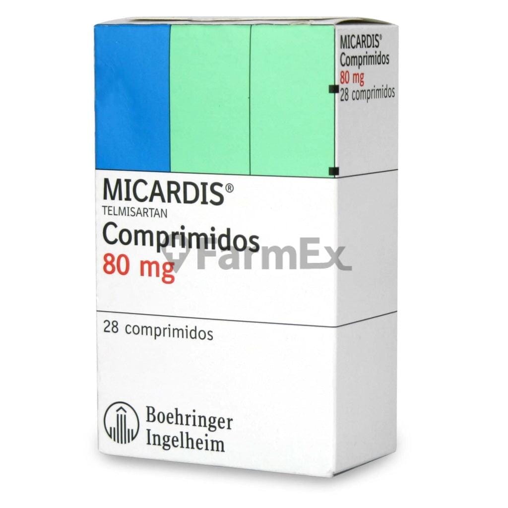 Micardis 80 mg x 28 comprimidos Farmex-Fonasa-Persistente